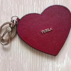 FURLA ハート型 キーホルダー レッド