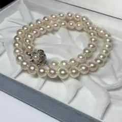 あこや真珠 本真珠 パール ネックレス 7.5〜7.8mm 40cm