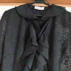 YUMIKATSURA ブラックレース（透け感のある）カーディガン