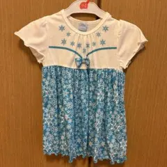 アナと雪の女王　半袖ワンピース 110 エルサ