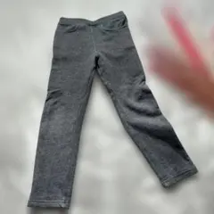 美品　フタフタ　120㎝　裏起毛　グレー ストレッチ　ズボン ウエストポケット