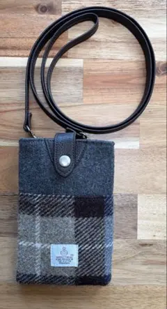 HARRIS TWEED チェック柄ショルダーバッグ