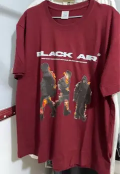 BLACK AIR グラフィックTシャツ バーガンディ