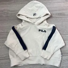キッズ FILA フード付きパーカー 90cm クリーム色
