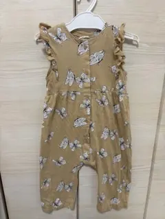 H&M 蝶々柄 オーバーオール
