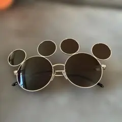 ミッキー型ブラウンレンズサングラス