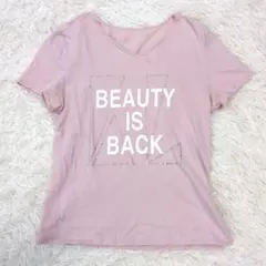LAUTREAMONT Tシャツ 38 ラインストーン 日本製 ピンクのサムネイル