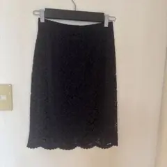 ルルウィルビー　allureville ネイビー　レーススカート　S