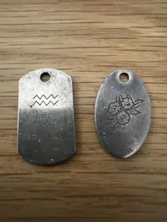 Frank and easy ドックタグ 2月 ペンダントトップ