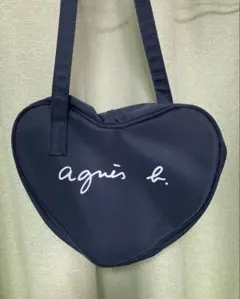 アニエスベー　agnis.b ハート形　バッグ　ショルダーバッグ　黒