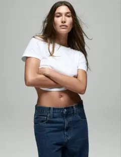 新品　GAP The Hailey エクストラバギーデニム　26インチのサムネイル