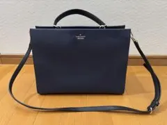 未使用級✨ kate spade ネイビー 2wayバッグ 通勤にも◎上品カラーのサムネイル