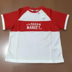 FOOD MARKET Tシャツ 140cm レッド ホワイト　モイモルンのサムネイル