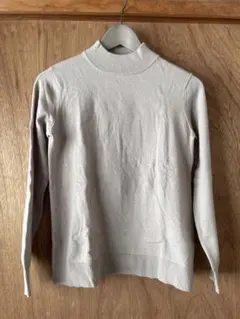 コムサイズム ハイネックニットセーター ベージュ