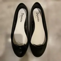 【雨用】　Repetto レペット ラバー バレエシューズ ブラック 38のサムネイル