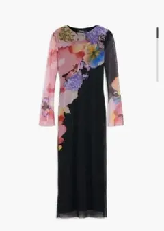 花柄ミディワンピース　desigual