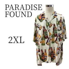 ★美品 PARADISE FOUND ハワイアンシャツ トップス 2XL(3L)のサムネイル
