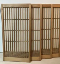 木製 和風間仕切り 2枚組 木製和風間仕切り 2連式 高さ約77cm 幅約47.5cm X 2 - メルカリ