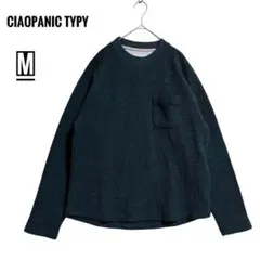チャオパニックティピー 長袖カットソー M ダークグリーン ワッフルT ポケットのサムネイル
