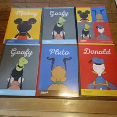 罫線ノート　ディズニーキャラクター 6冊セット