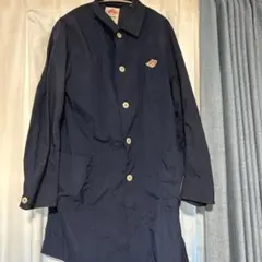 DANTON ネイビー ステンカラーコート