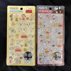 スヌーピー PEANUTS 3Dシール 2パックセット