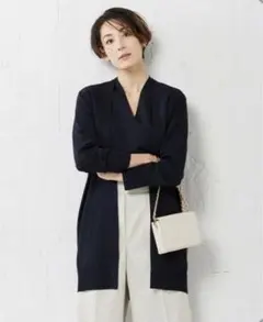 iCB 【洗える】 シンセティックフルニードル カーディガン