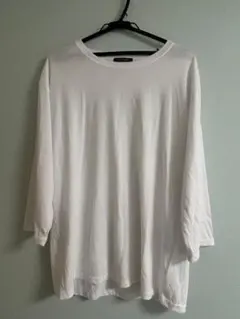 BACK NUMBER 七分袖カットソー 白