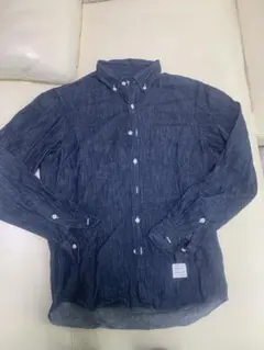 Azul by moussy ダークブルー 長袖シャツ M