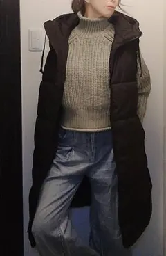 美シルエット　GUハイウエストフレアデニム　Ｓ