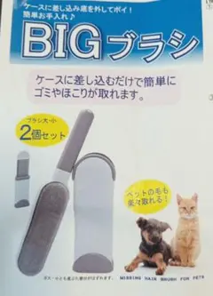 犬、猫の毛掃除　 BIGブラシ 2個セット　残り1セット