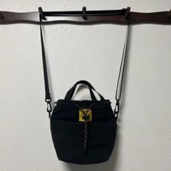 ✳️Kiu キルティング 巾着 ショルダーバッグ ブラック