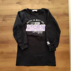 ブラック長袖トレーナー 140cm ADORN