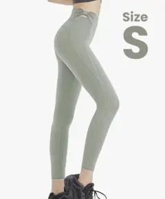 SサイズYomoment 蝶結び レギンス レディース ヨガパンツ ヒップアップ