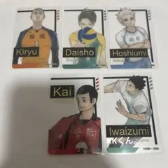 ハイキュー‼︎ ファンパーク 箔押しクリアカードコレクション 5枚セット