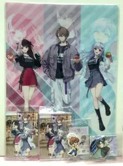 にじさんじ　くら寿司　めじるしチャーム　北見遊征　バッジ カード クリアファイル