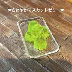 【ミニチュアスイーツ】　５人前ゼリー　マスカット