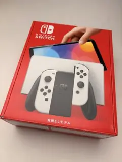 【美品】Switch本体有機EL Joy-Conホワイト 箱キズあり