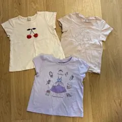 プチバトー他 キッズ半袖Tシャツ 3枚セット 100cmのサムネイル