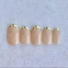 オフィスネイル/シンプル/大人/ブライダル/結婚式/ネイルチップ/ミラーフレンチ