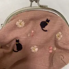 ラスト最終値下げ中です！がま口コインケース　猫柄