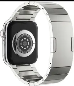 リンクブレスレット for Apple Watch バンド　シルバー色(社外品)