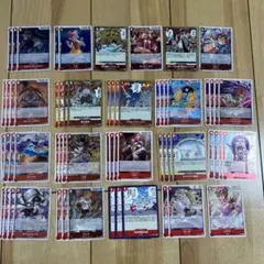 ワンピースカード　ベスト2 赤デッキ　まとめ売り