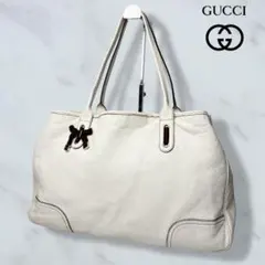 051 極美品 GUCCI トートバッグ ハンドバッグ 肩掛け シェリーライン