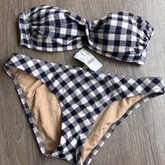 新品 J.CREW ギンガムチェック ビキニ 水着 XSのサムネイル
