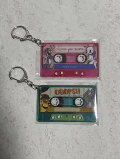 トムとジェリー　カセットテープ風キーホルダー