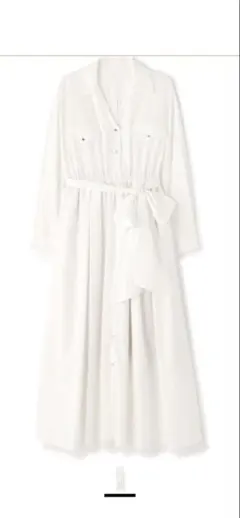 新品未使用　プロポーションボディドレッシング ドロップショルダーシャツワンピース