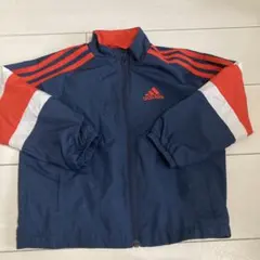 未使用品　adidas ジップアップジャケット ネイビー/レッド