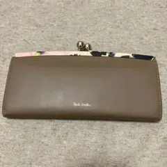 値下げ＊Paul Smith 長財布 ネイビー フラワープリント - メルカリ