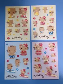 サンリオ　日焼け　キティ　シール　４種